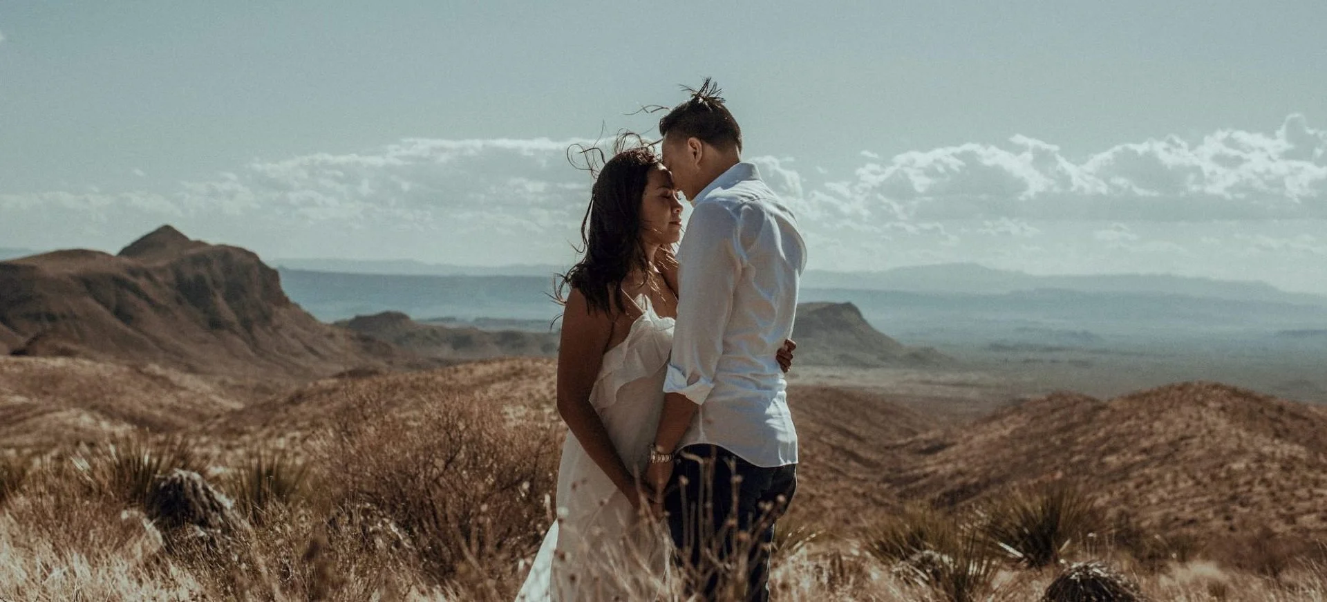 Katherine & My | Engagement Session in Marfa Texas